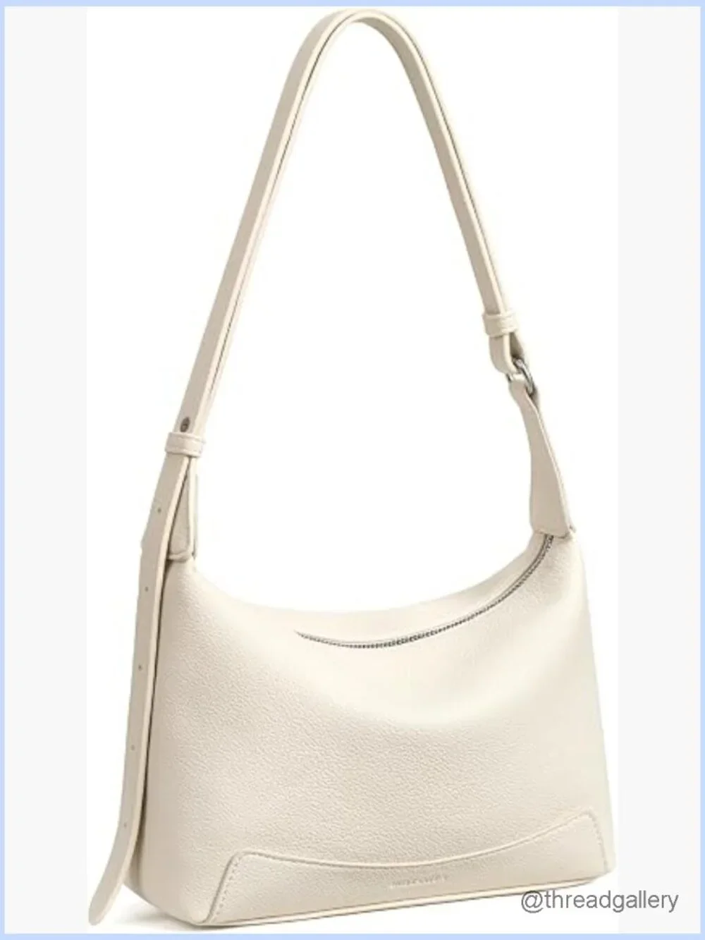 Small Crossbody Hobo Bag with Adjustable Strap - Multi-Way Carry